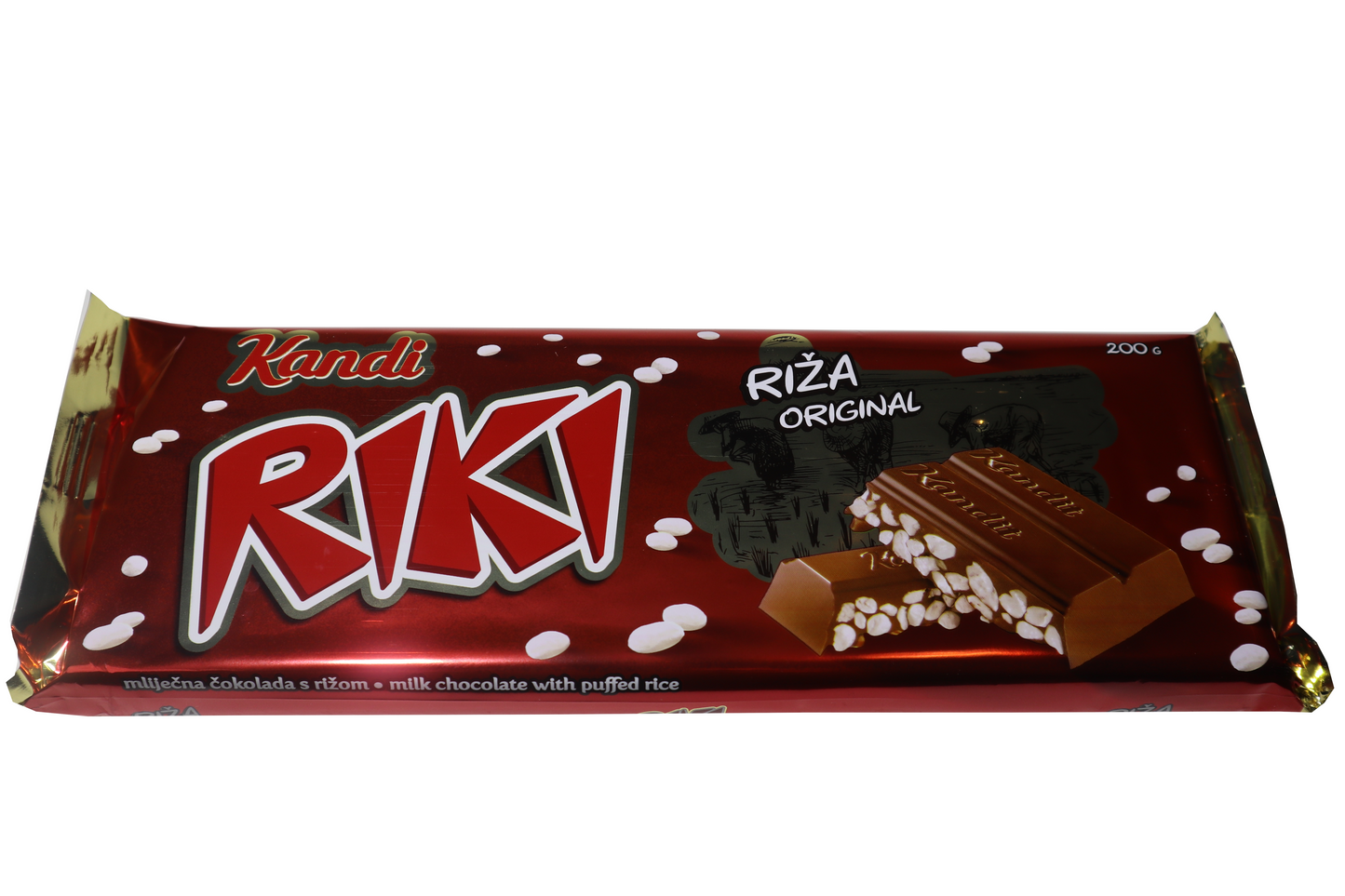 Kandit Riki Milk Chocolate with Puffed Rice