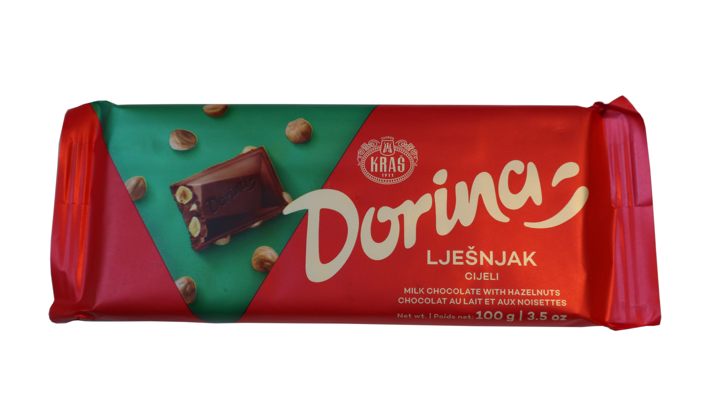 Kras Dorina Whole Hazelnut Milk Chocolate