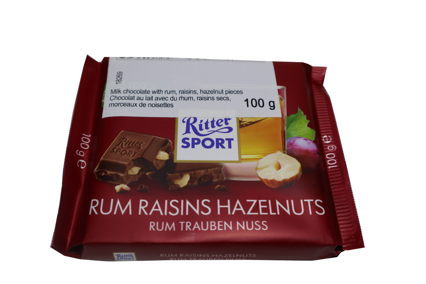 Ritter Sport Rum Raisins Hazelnuts